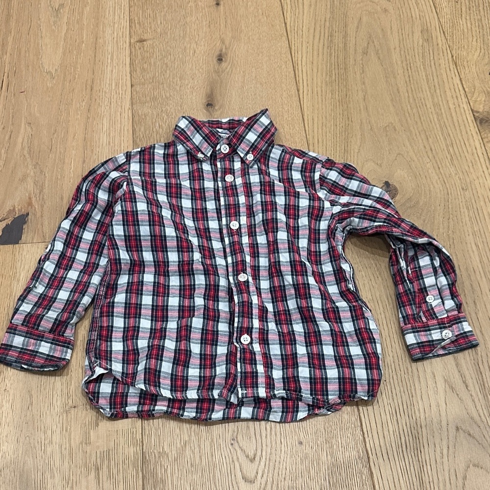 Heartstrings Plaid Kids Shirt - Red and Black